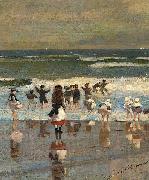 Winslow Homer Escena de playa painting